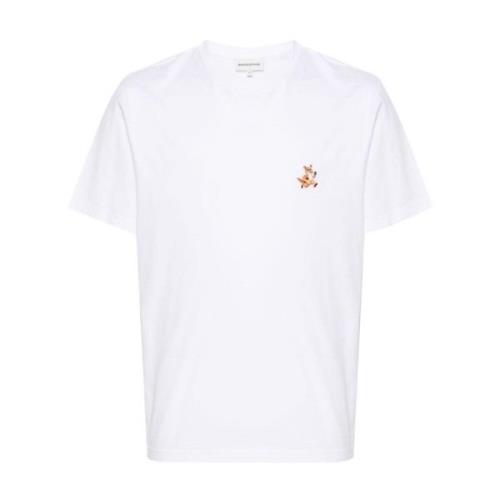 Maison Kitsuné Speedy Fox Crew Neck T-shirt White, Herr