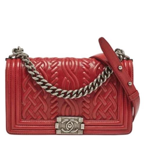 Chanel Vintage Pre-owned Laeder chanel-vskor Red, Dam