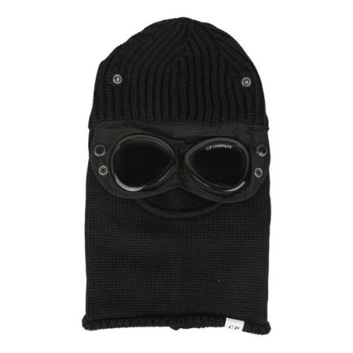 C.p. Company Fin Merino Goggle Balaclava Black, Herr