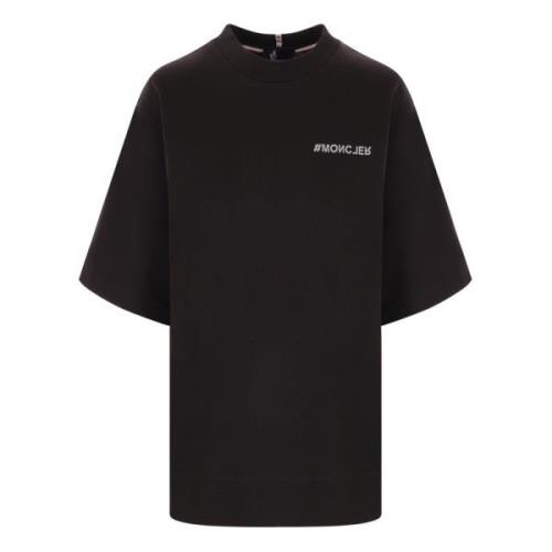 Moncler Svarta T-shirts och Polos Black, Dam