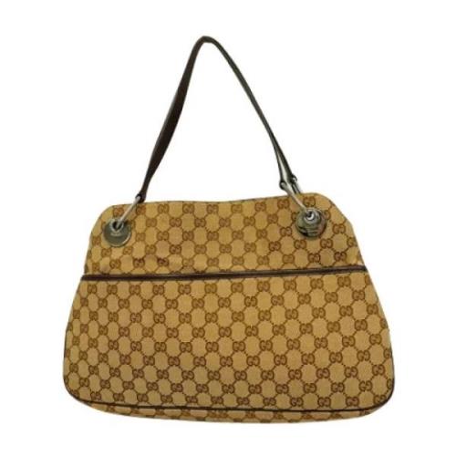 Gucci Vintage Pre-owned Canvas gucci-vskor Brown, Dam