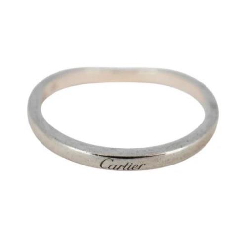 Cartier Vintage Pre-owned Platina ringar Gray, Herr