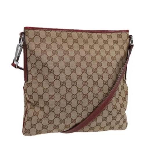 Gucci Vintage Pre-owned Canvas gucci-vskor Beige, Dam