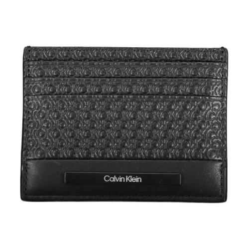 Calvin Klein Herr Plånbok Svart Korthållare Central Ficka Black, Herr