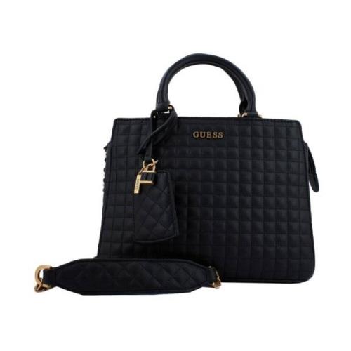 Guess Lyxig Satchel för modeframåt kvinnor Black, Dam