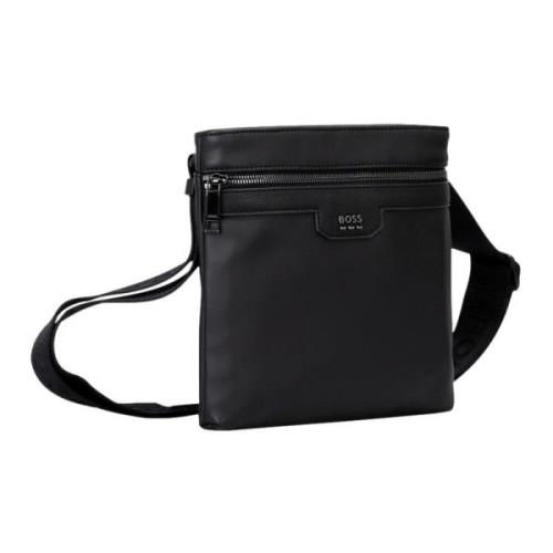 Hugo Boss Herr Jareth Envelope Axelväska Svart Black, Herr