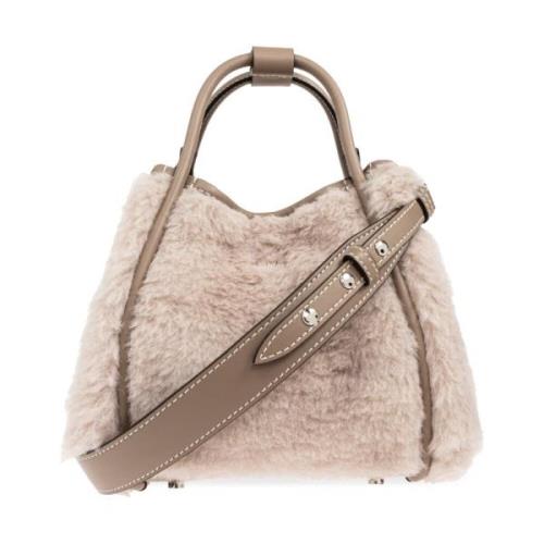 Max Mara Väska Marine Mini hinkstil Beige, Dam