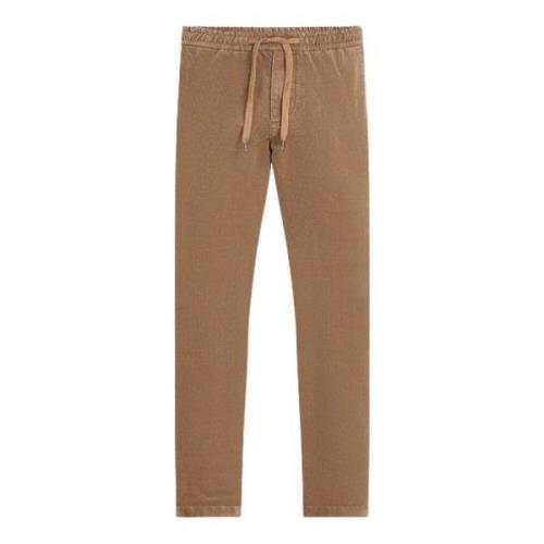 Tommy Hilfiger Corduroy Chino Byxor med Elastisk Midja Brown, Herr