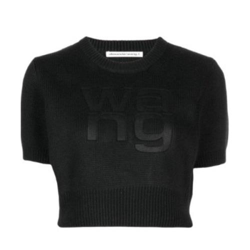 Alexander Wang Svarta T-shirts och Polos Black, Dam