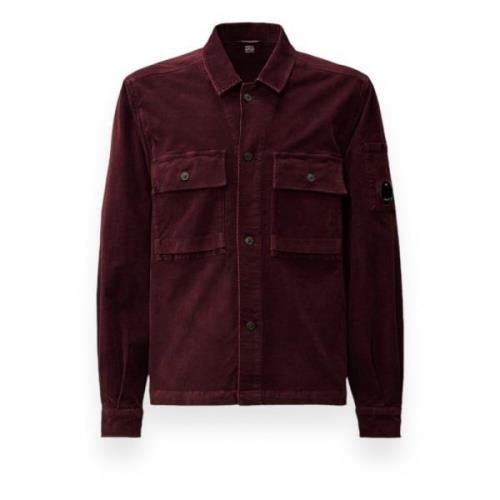 C.p. Company Corduroy Overshirt Purple, Herr