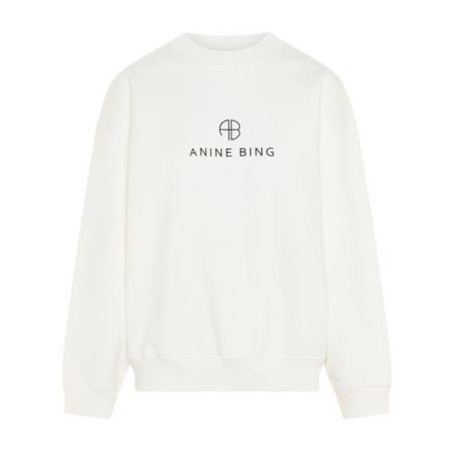 Anine Bing Jaci Sweatshirt White, Dam