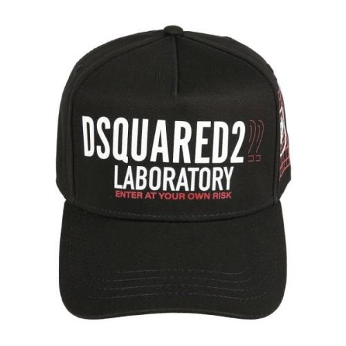 Dsquared2 Stilig Hatt för Män och Kvinnor Black, Herr