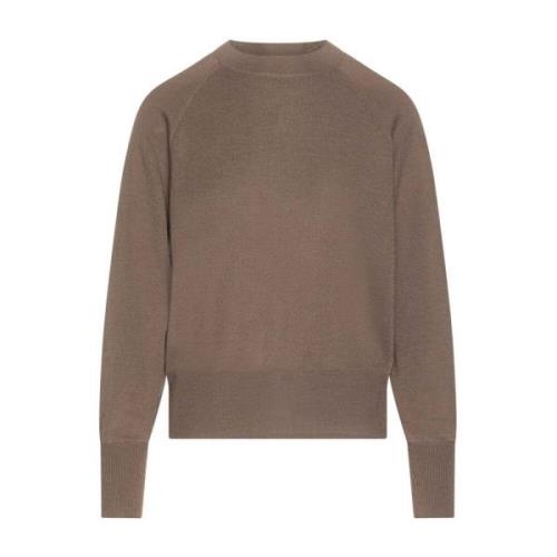 Windsor Silkeblandad Pullover Bekväm Passform Brown, Dam