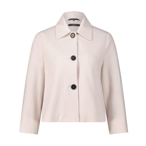 Windsor Klassisk Blazer med Skjortkrage Beige, Dam