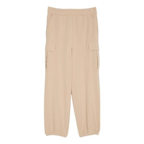 Twinset Beige Byxor med Sidofickor Beige, Dam