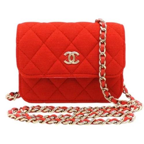 Chanel Vintage Pre-owned Bomull chanel-vskor Red, Dam