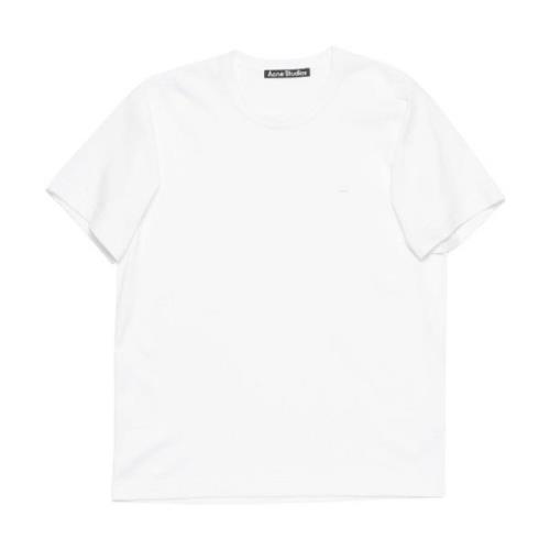 Acne Studios Vit Bomull T-shirt Cl0290 White, Dam