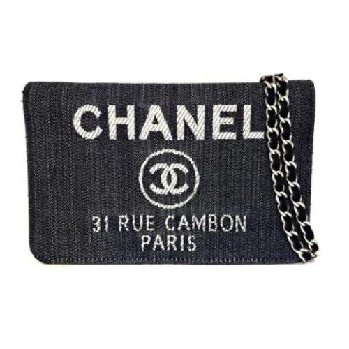 Chanel Vintage Pre-owned Canvas plnbcker Black, Dam