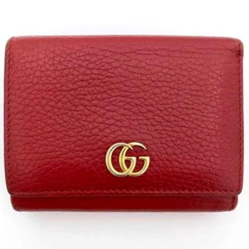 Gucci Vintage Pre-owned Laeder plnbcker Red, Dam