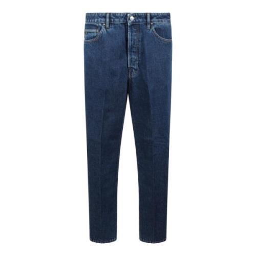 Nine In The Morning Bomull Denim Morot Passform Jeans Blue, Dam