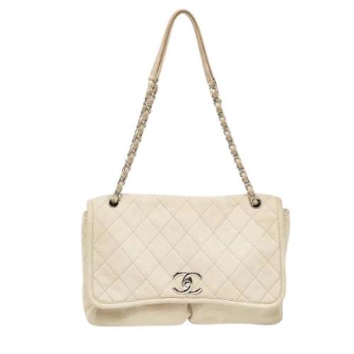 Chanel Vintage Pre-owned Laeder chanel-vskor Beige, Dam