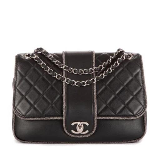 Chanel Vintage Pre-owned Laeder axelremsvskor Black, Dam