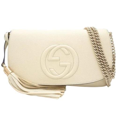 Gucci Vintage Pre-owned Laeder gucci-vskor Beige, Dam