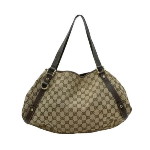 Gucci Vintage Pre-owned Canvas gucci-vskor Beige, Dam