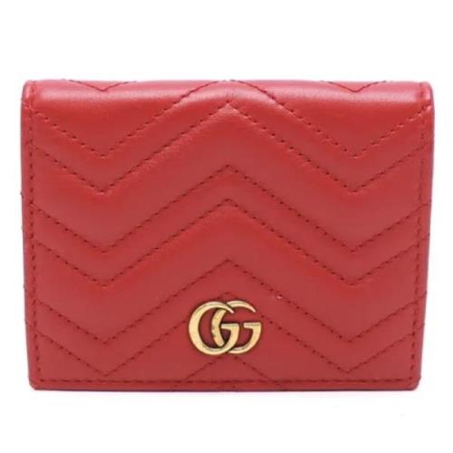 Gucci Vintage Pre-owned Laeder plnbcker Red, Dam