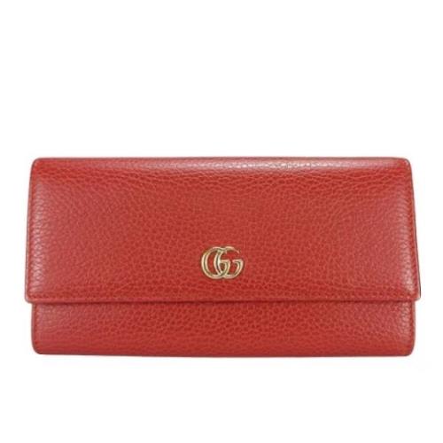 Gucci Vintage Pre-owned Laeder plnbcker Red, Dam