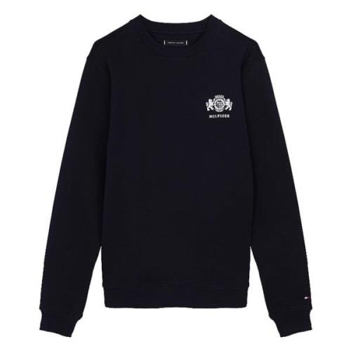 Tommy Hilfiger Crest Sweatshirt i Desert Sky Style Blue, Herr