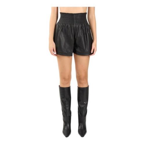 Sportmax Mjuka Nappa Kiss Model Shorts Black, Dam