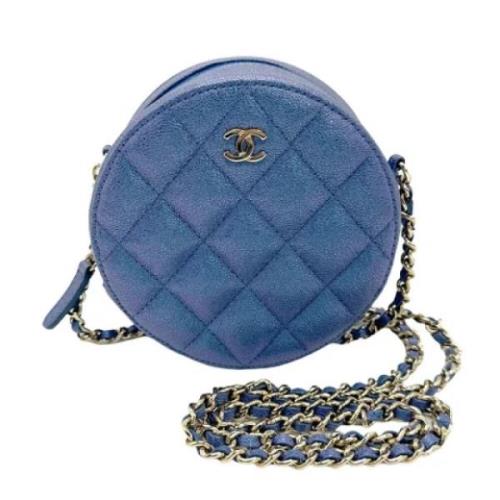 Chanel Vintage Pre-owned Laeder chanel-vskor Blue, Dam