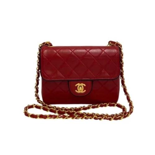 Chanel Vintage Pre-owned Laeder chanel-vskor Red, Dam