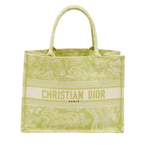 Dior Vintage Pre-owned Canvas totevskor Green, Dam