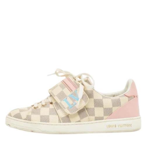 Louis Vuitton Vintage Pre-owned Belagd canvas sneakers Pink, Dam