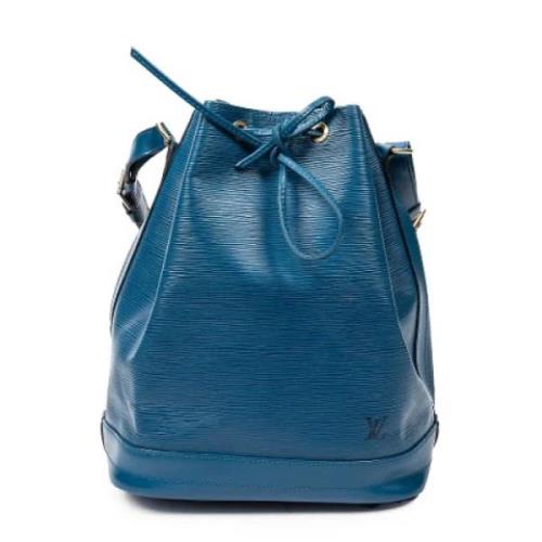 Louis Vuitton Vintage Pre-owned Laeder axelremsvskor Blue, Dam