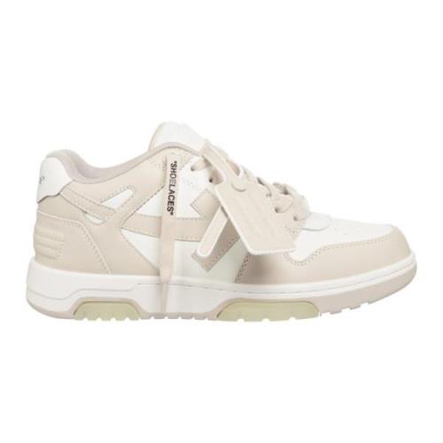 Off White Multifärgade Sneakers för Utomhusbruk Beige, Dam