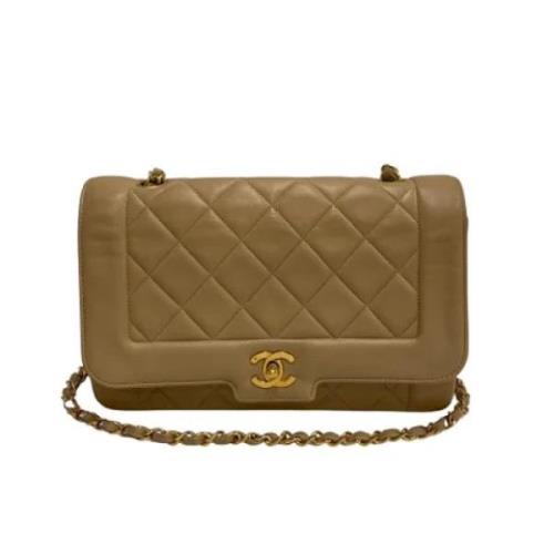 Chanel Vintage Pre-owned Laeder chanel-vskor Beige, Dam