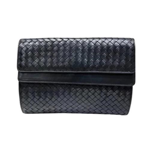 Bottega Veneta Vintage Pre-owned Laeder kuvertvskor Black, Herr