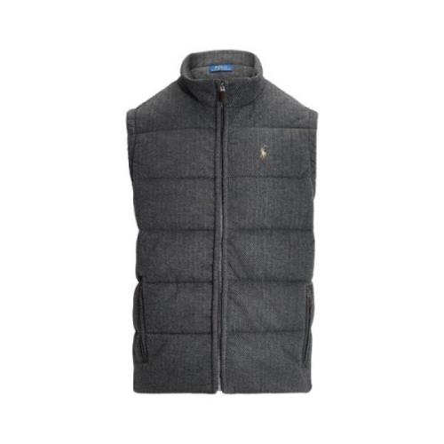 Polo Ralph Lauren Quiltad Ärmlös Chevron Gilet Gray, Herr