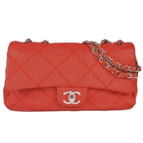 Chanel Vintage Pre-owned Laeder chanel-vskor Red, Dam