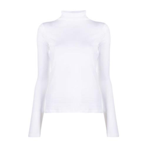 Vince Optisk Vit Turtleneck Tröja White, Dam