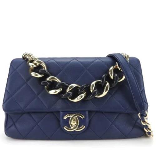 Chanel Vintage Pre-owned Laeder chanel-vskor Blue, Dam