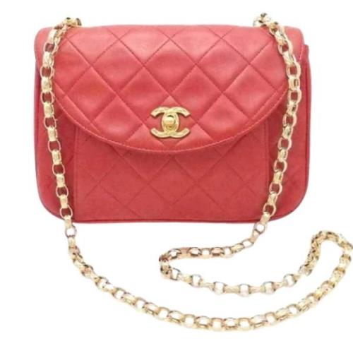 Chanel Vintage Pre-owned Laeder chanel-vskor Red, Dam