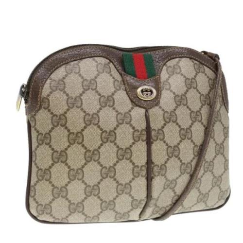 Gucci Vintage Pre-owned Canvas gucci-vskor Beige, Dam