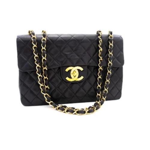 Chanel Vintage Pre-owned Laeder chanel-vskor Black, Dam