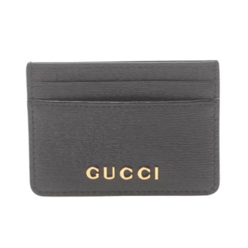 Gucci Vintage Pre-owned Laeder plnbcker Black, Dam