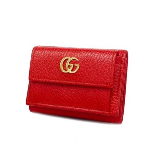 Gucci Vintage Pre-owned Laeder plnbcker Red, Dam