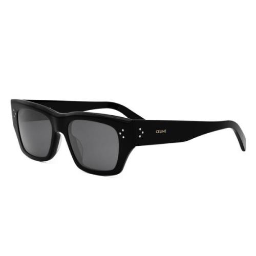 Celine Mörkgrå Solglasögon Cl40297U 01A Black, Herr